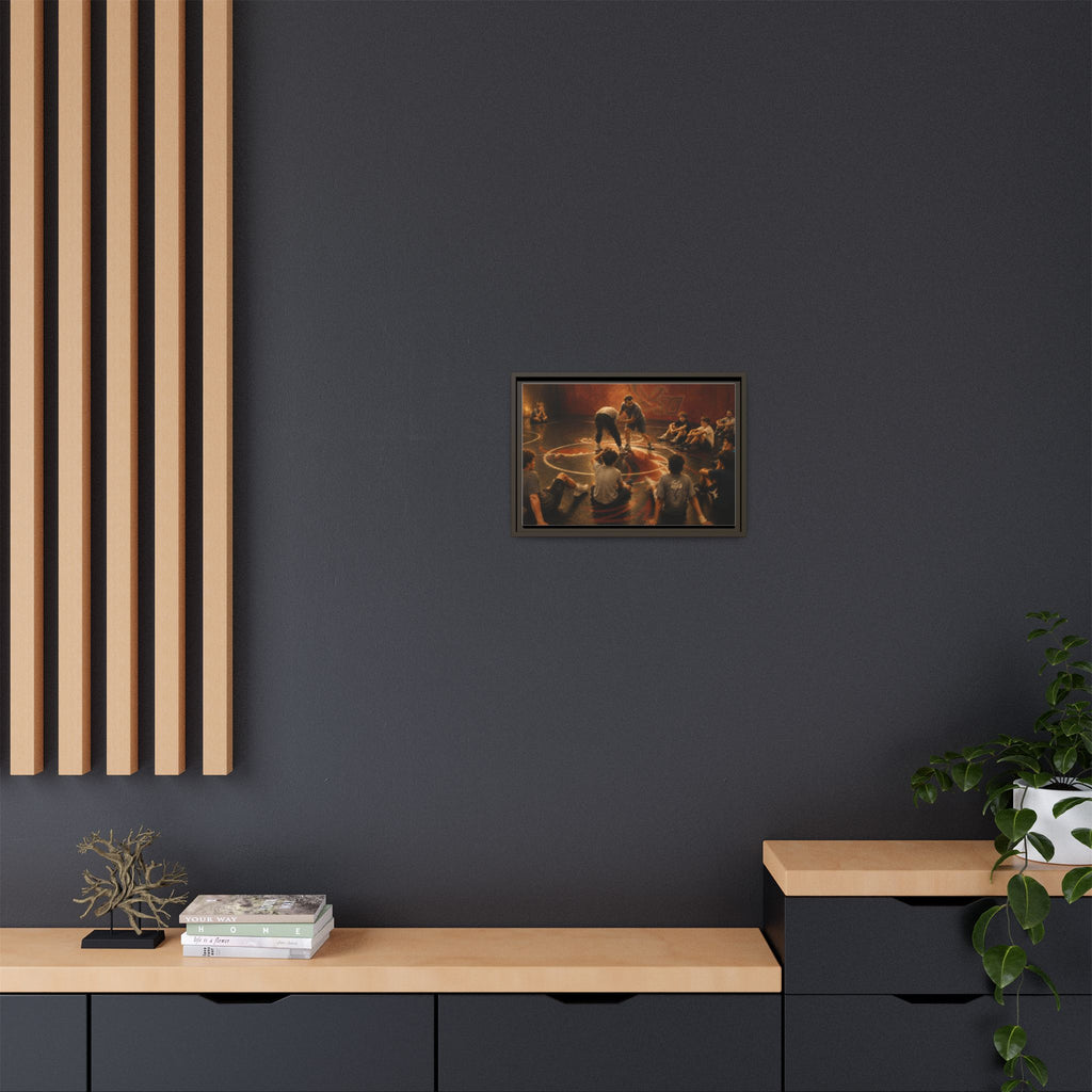 "A Coaching Moment" -  Matte Canvas Framed Wall Art
