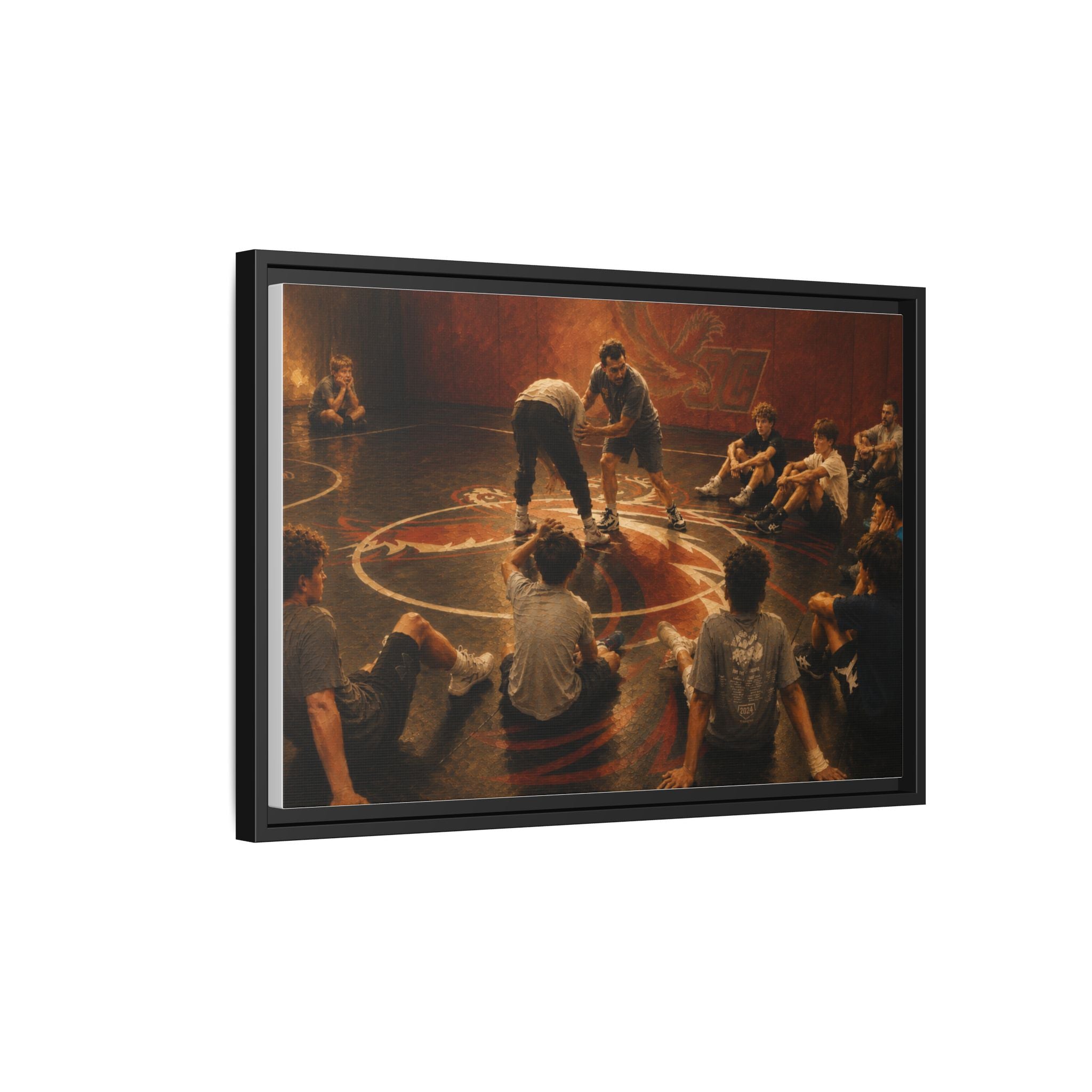 "A Coaching Moment" -  Matte Canvas Framed Wall Art