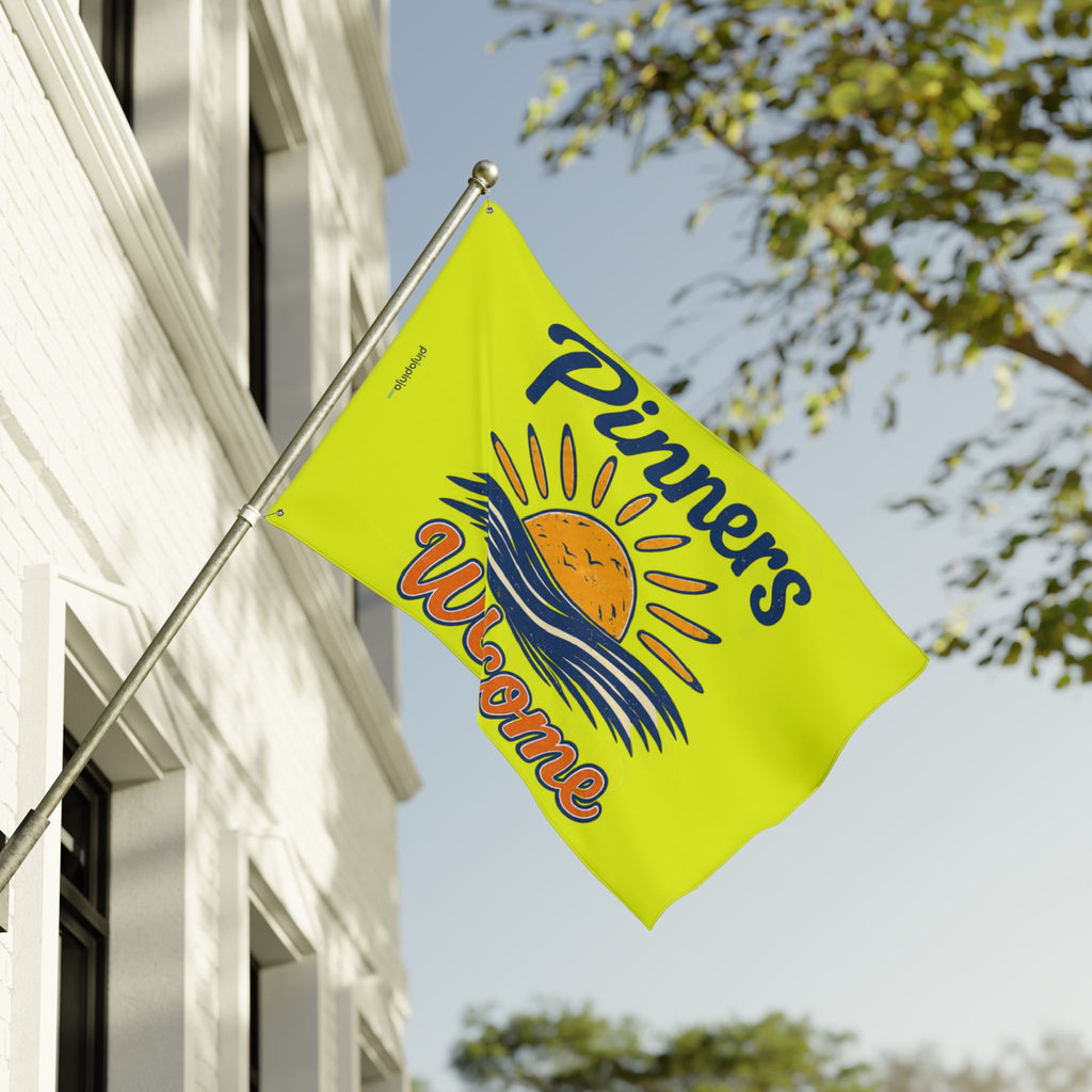 "Pinners Welcome" Flag Yellow