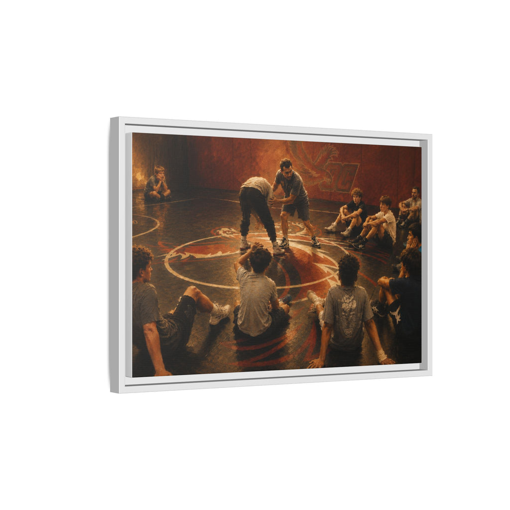 "A Coaching Moment" -  Matte Canvas Framed Wall Art