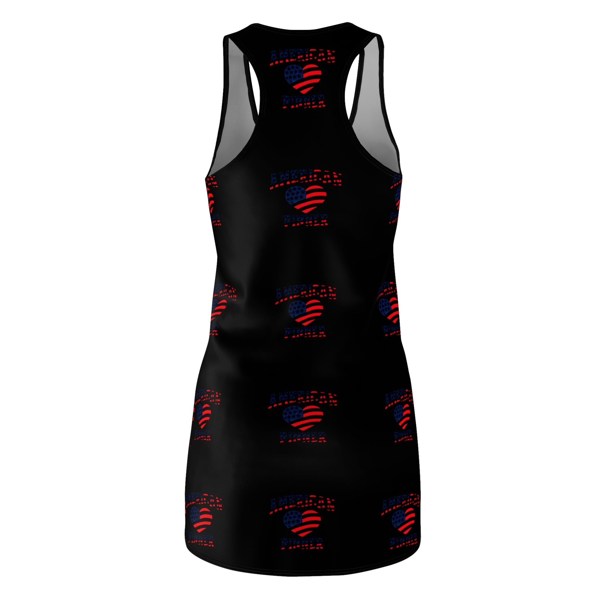 "AMERICAN PINNER" - Black Racerback Dress