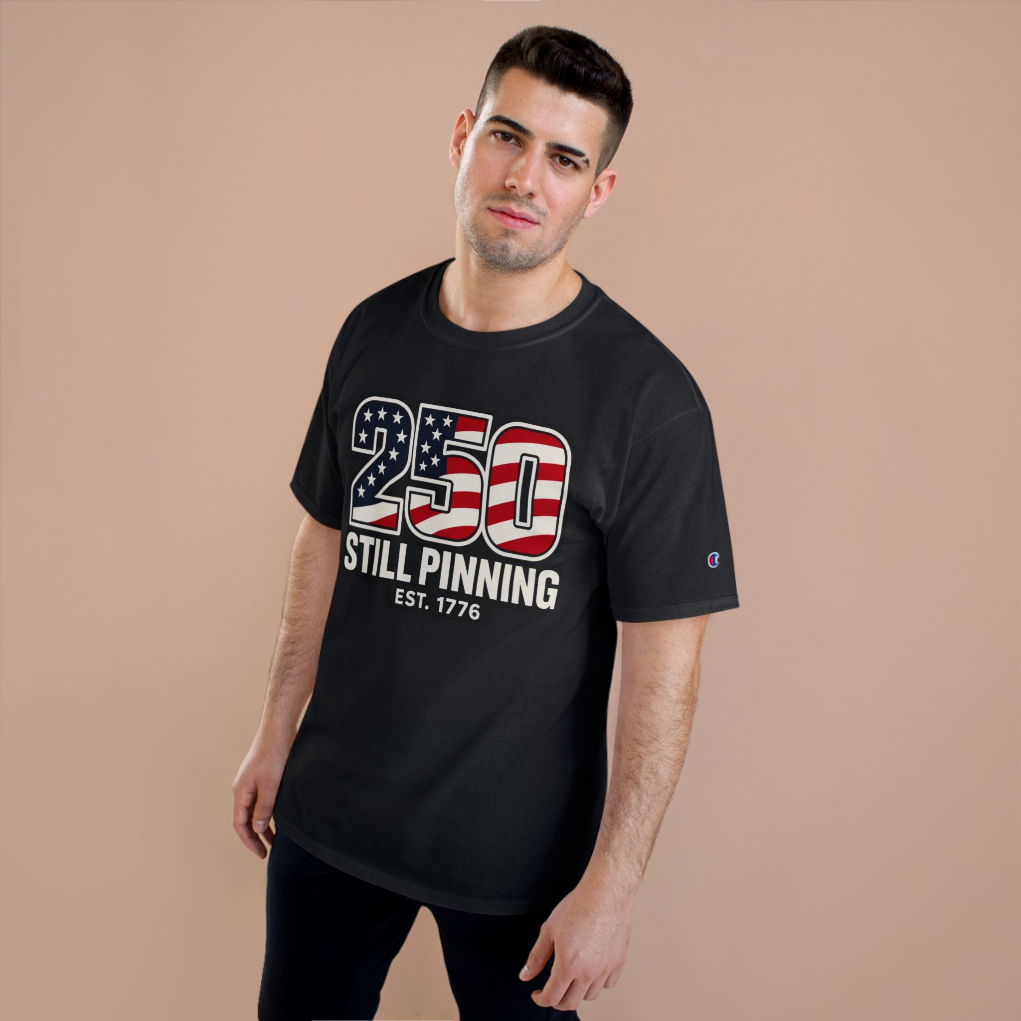 Patriotic "250 Still Pinning Est. 1776" - TEE