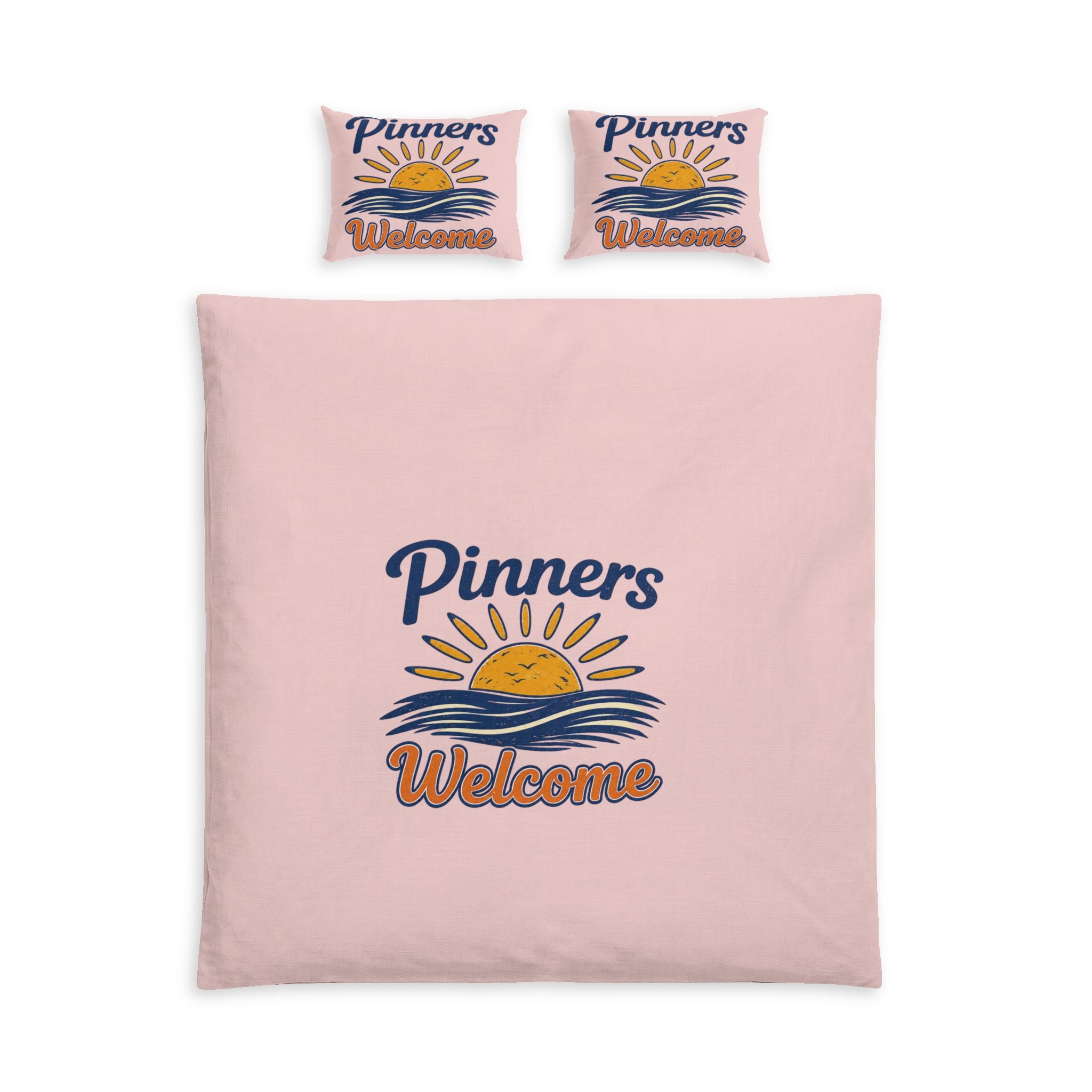 "Pinners Welcome" Cotton Duvet Cover Set — Ahhh, the Dreams of Pinners