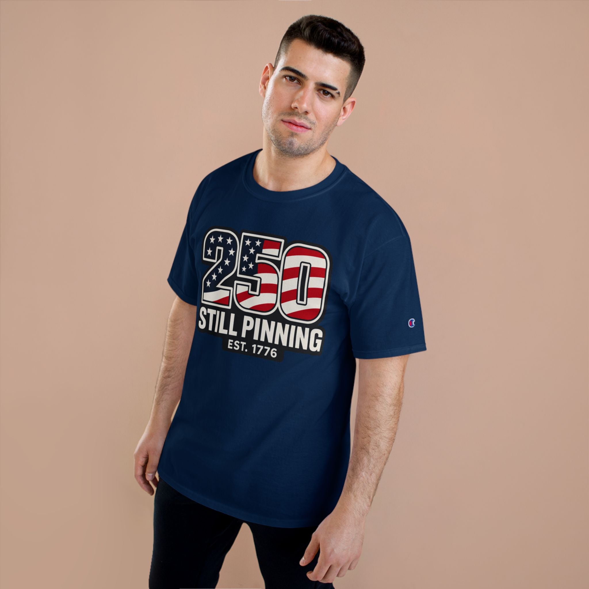 Patriotic "250 Still Pinning Est. 1776" - TEE