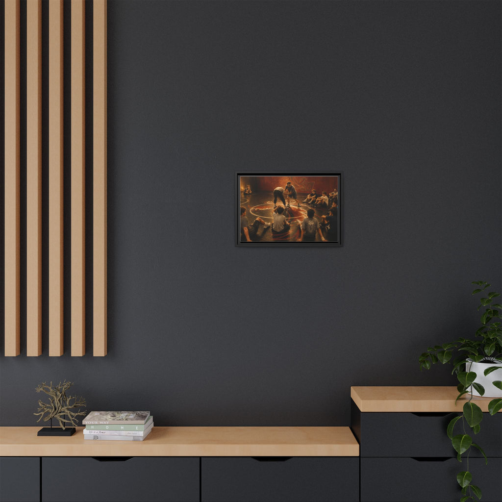 "A Coaching Moment" -  Matte Canvas Framed Wall Art