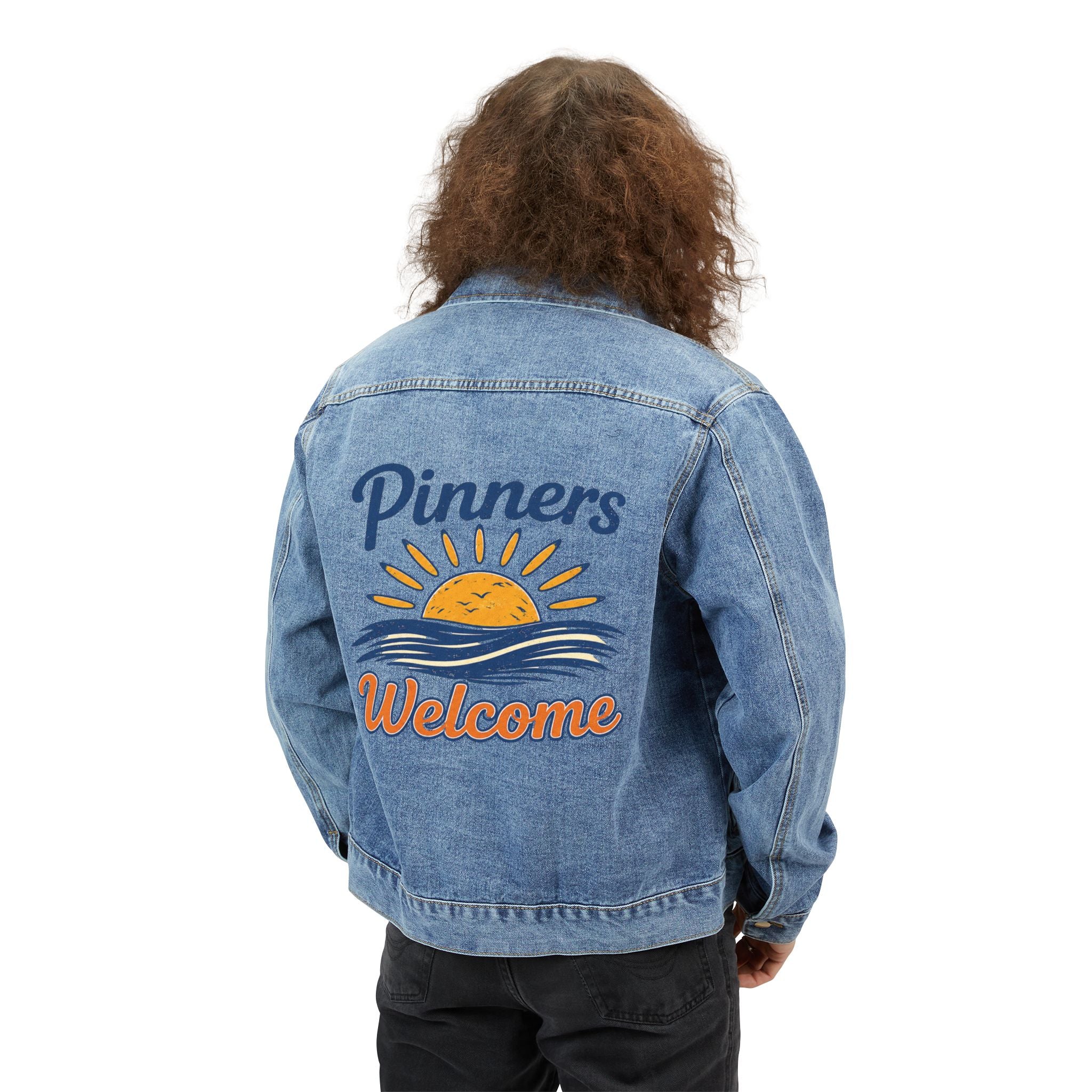 "PINNERS WELCOME" Denim Jacket