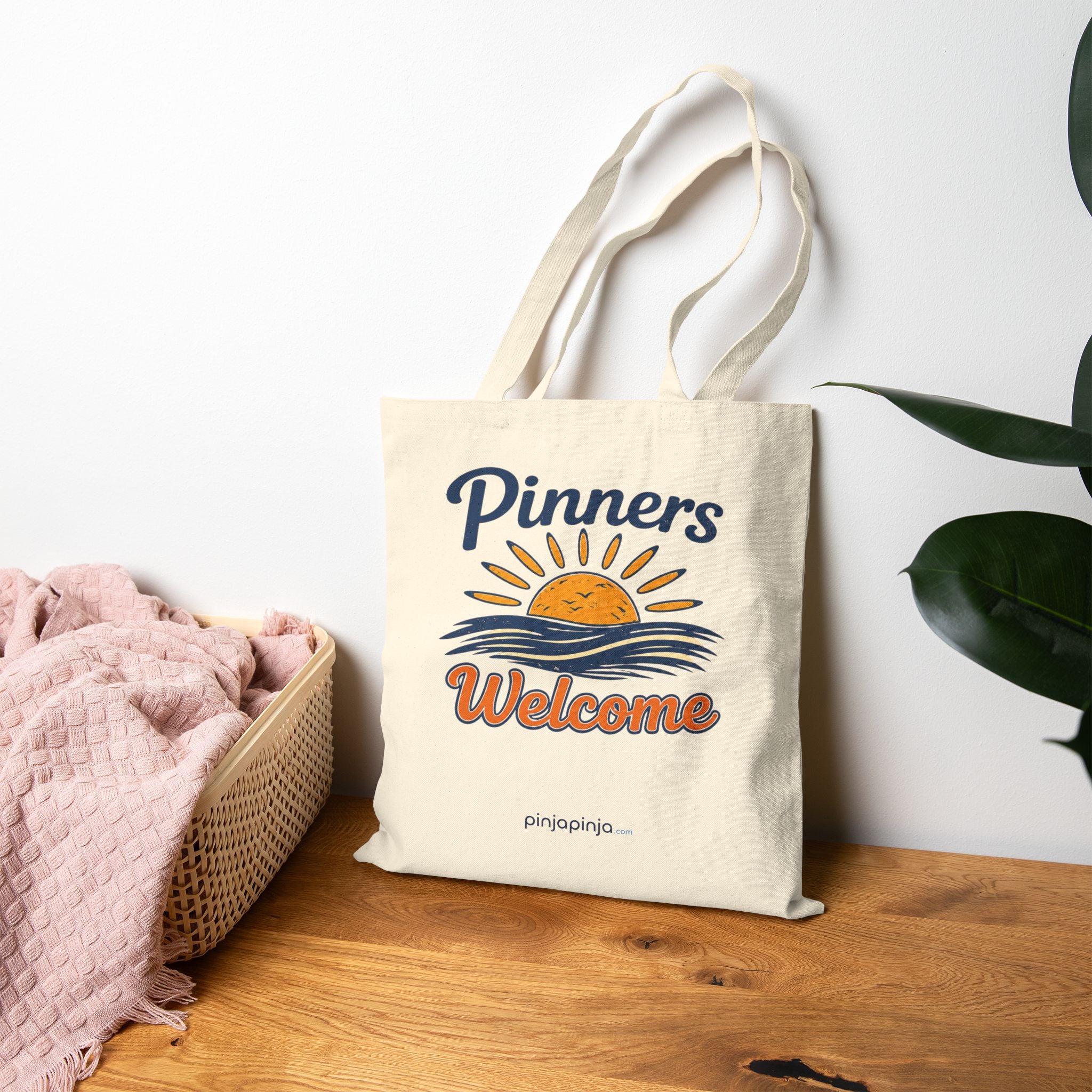 "Pinners Welcome" / "Wrestle OCNJ"  Beach Practice Tournament Tote
