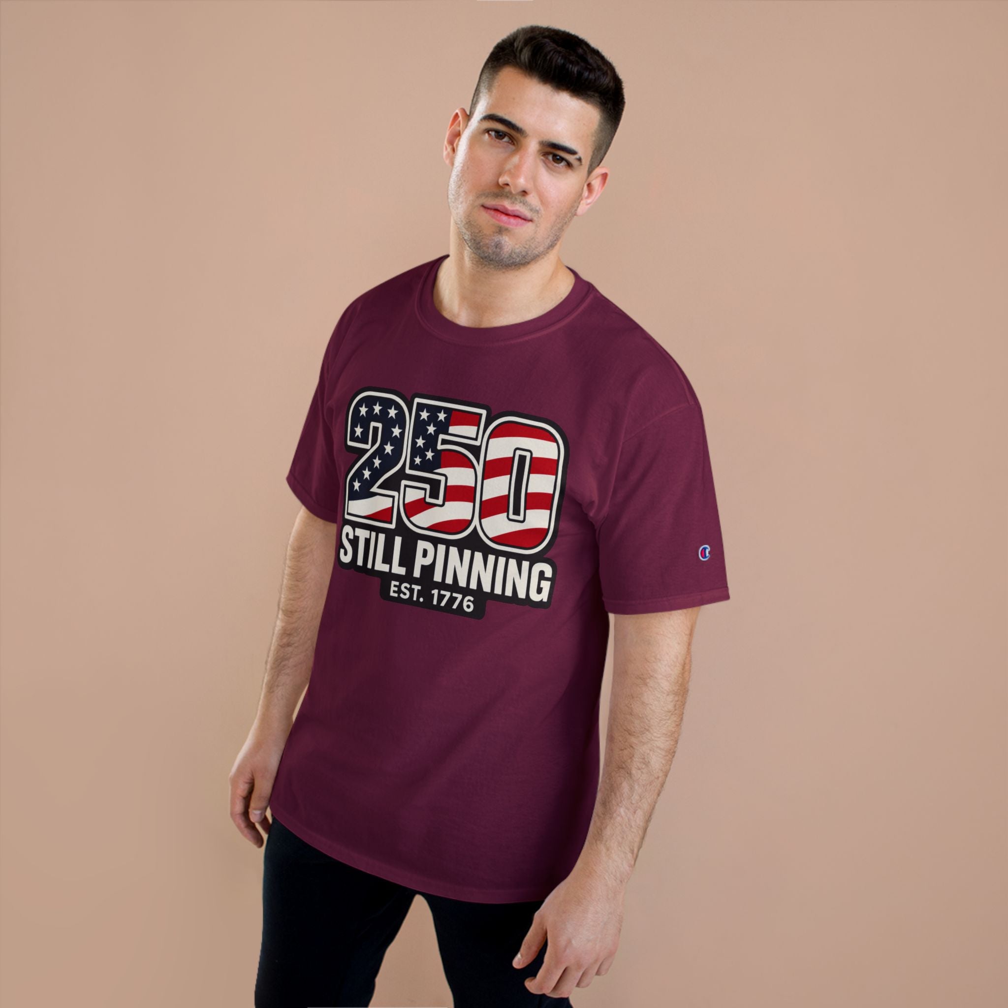 Patriotic "250 Still Pinning Est. 1776" - TEE