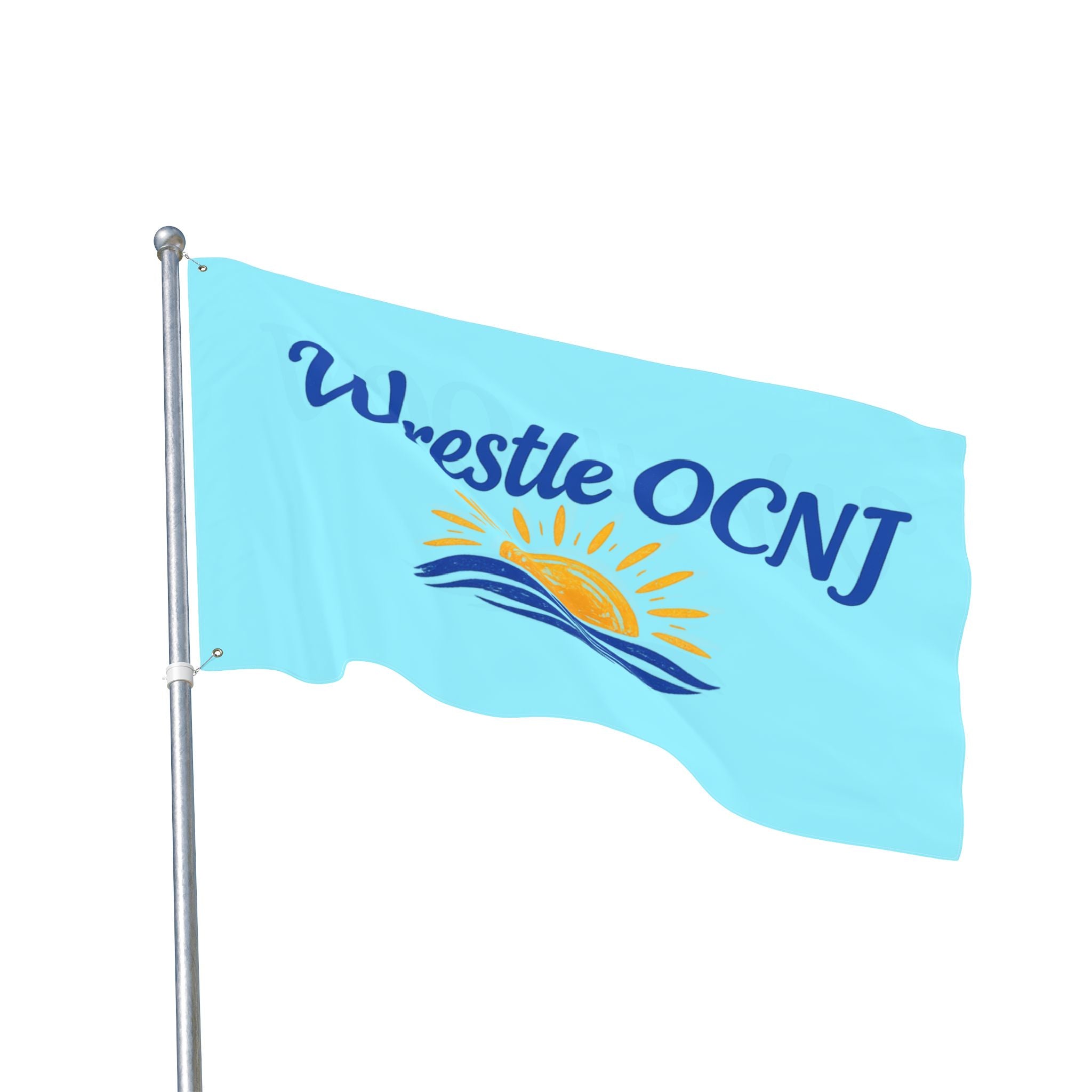 "WAVE THAT FLAG!" - An excellent way for Island Visitors and Locals to display your WRESTLING pride and spirit!