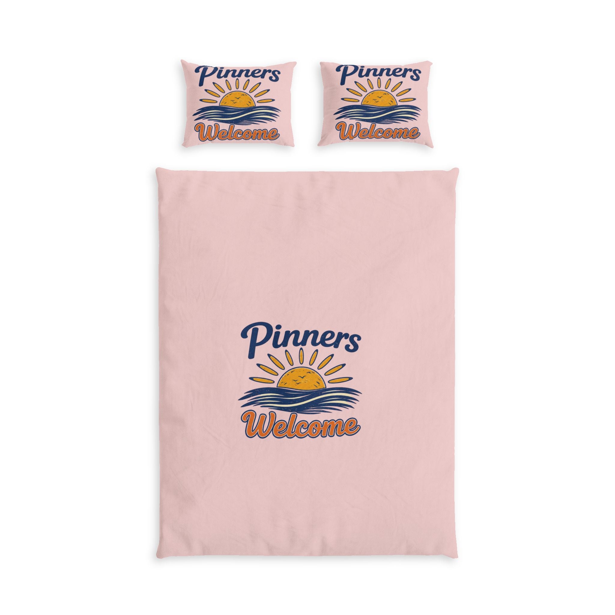 "Pinners Welcome" Cotton Duvet Cover Set — Ahhh, the Dreams of Pinners