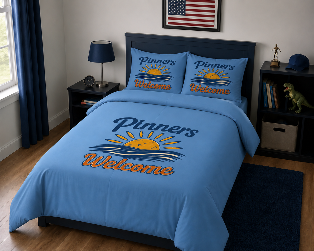 "Pinners Welcome" - Cotton Bed Set - A PINNER'S DREAM