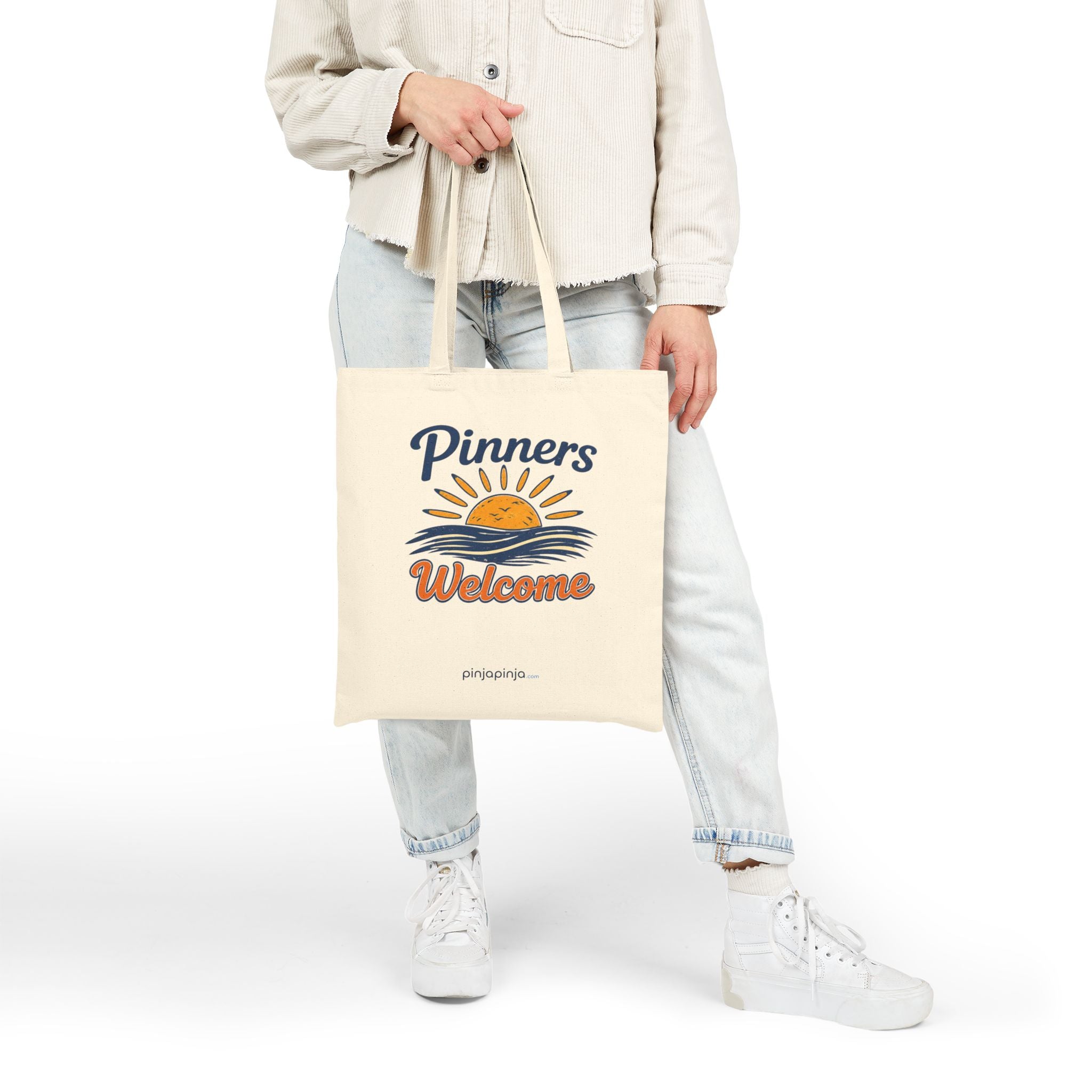 "Pinners Welcome" / "Wrestle OCNJ"  Beach Practice Tournament Tote
