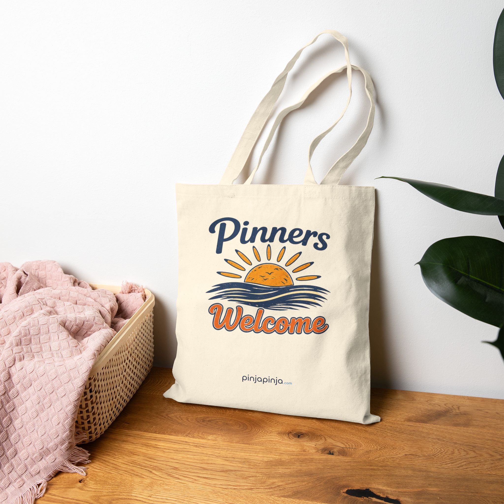 "Pinners Welcome" / "Wrestle OCNJ"  Beach Practice Tournament Tote
