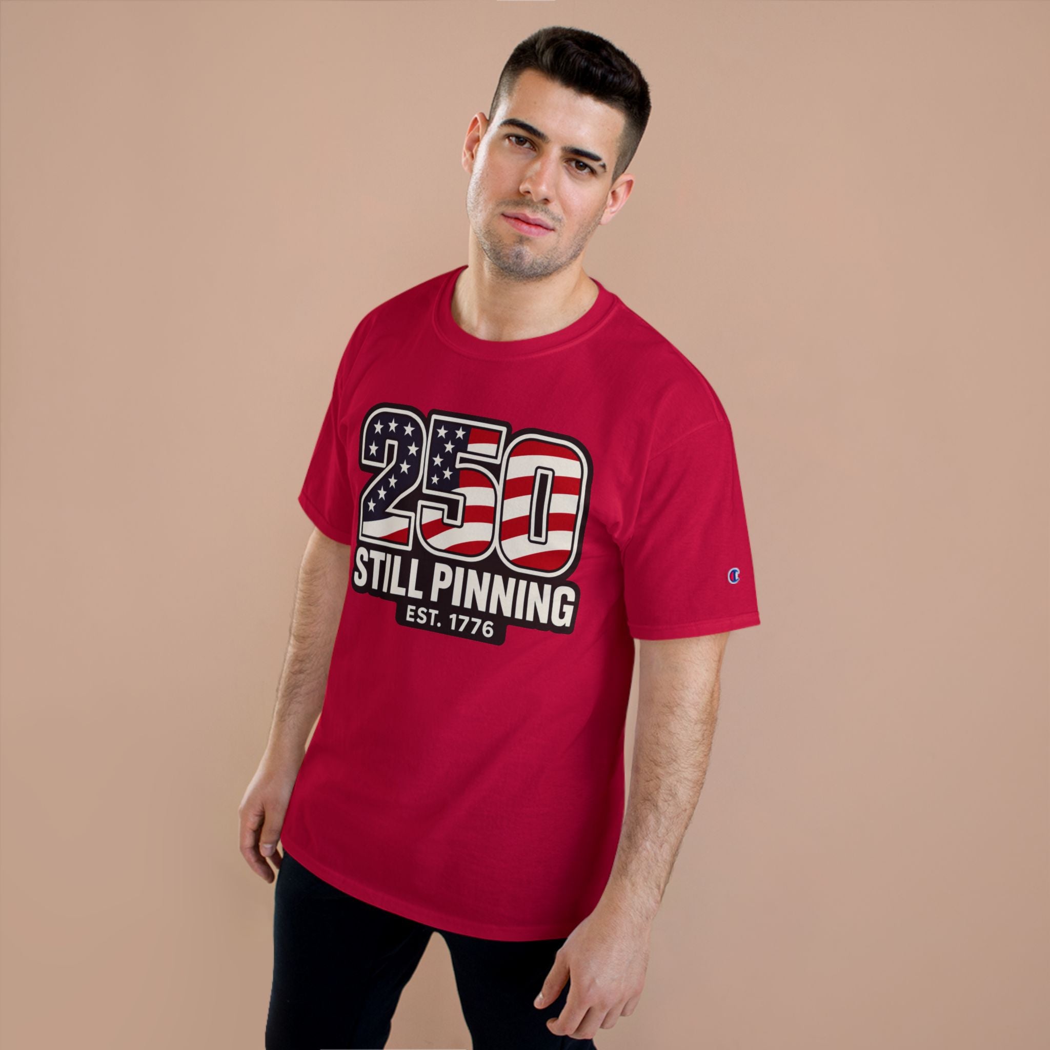Patriotic "250 Still Pinning Est. 1776" - TEE