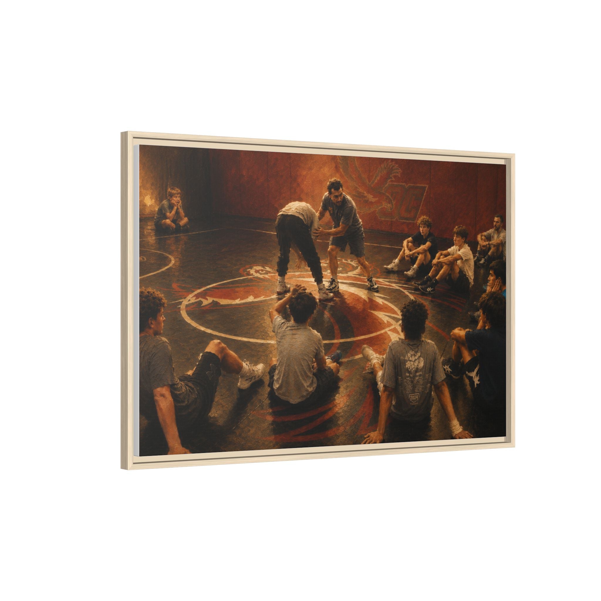 "A Coaching Moment" -  Matte Canvas Framed Wall Art