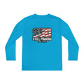 Youth Long Sleeve Tee — "American Pinner" Patriotic Competitor Shirt