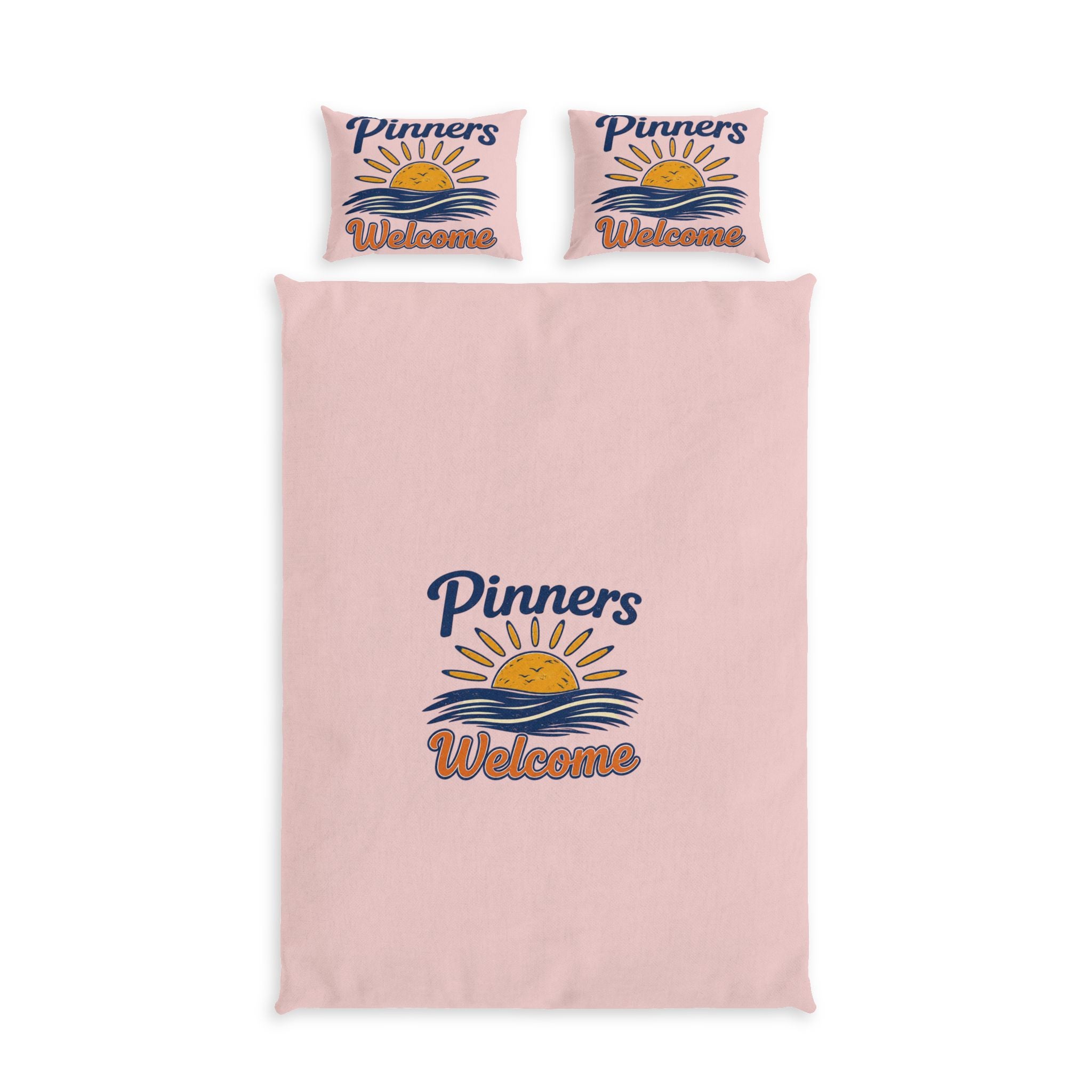 "Pinners Welcome" Cotton Duvet Cover Set — Ahhh, the Dreams of Pinners