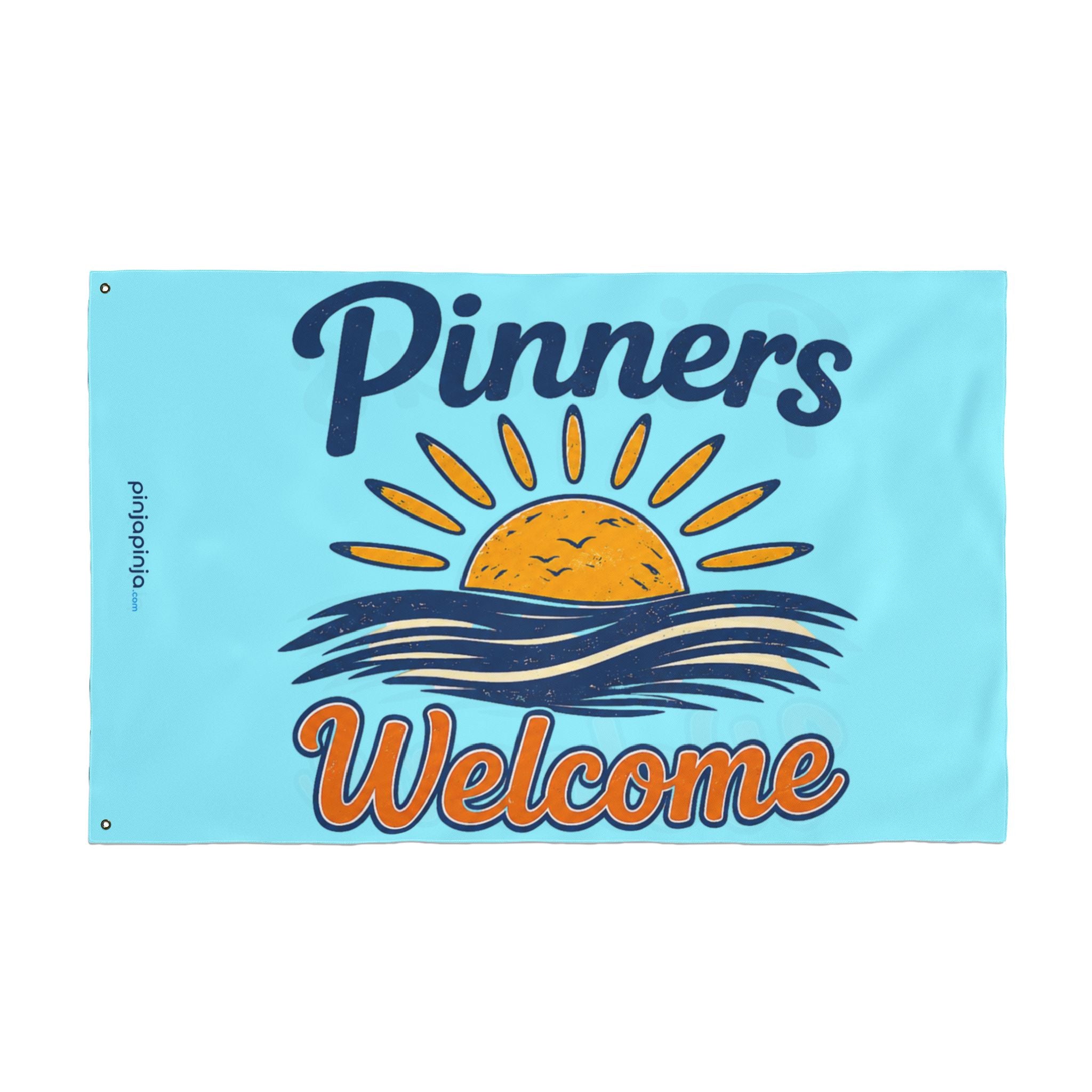 "Pinners Welcome" Flag  BLUE