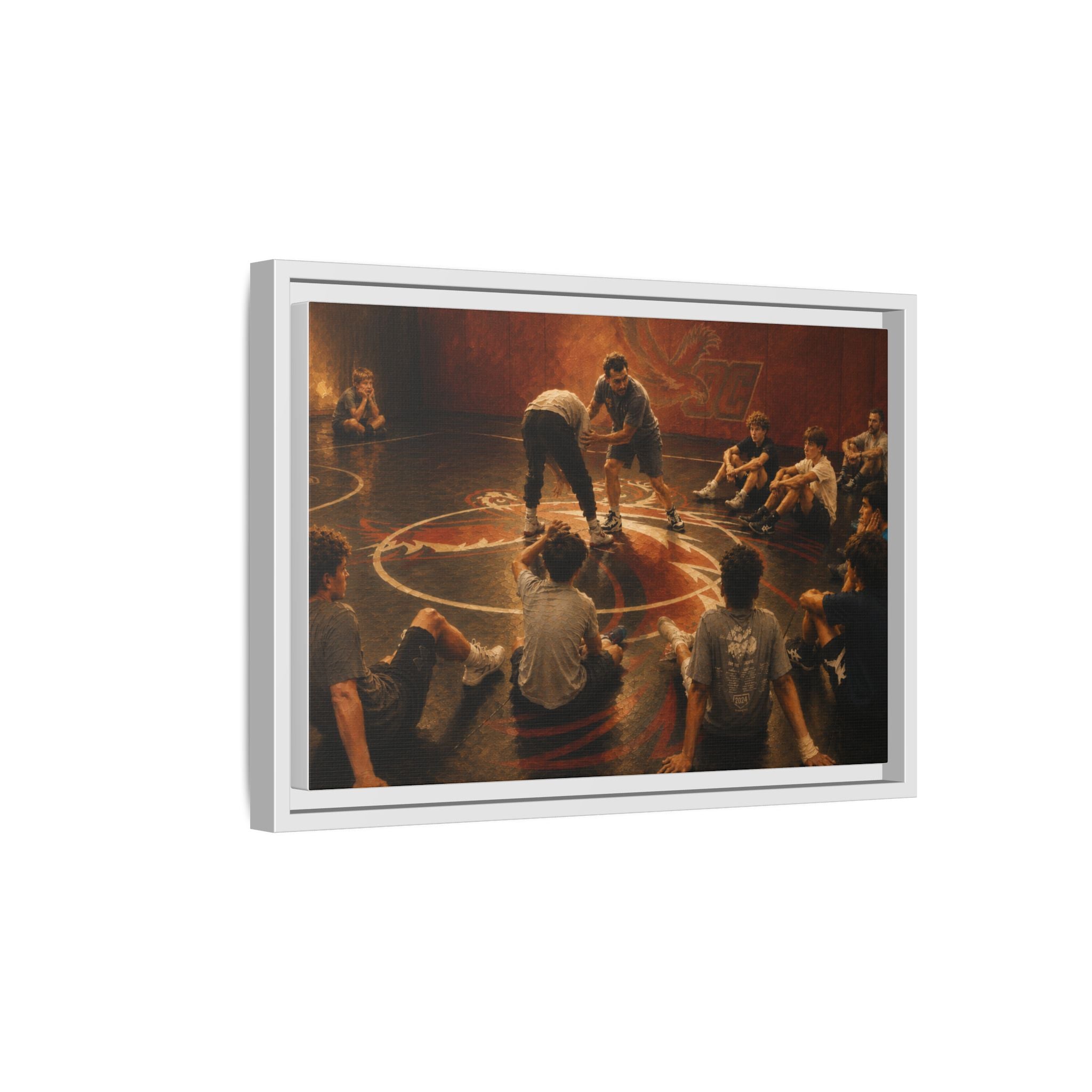 "A Coaching Moment" -  Matte Canvas Framed Wall Art