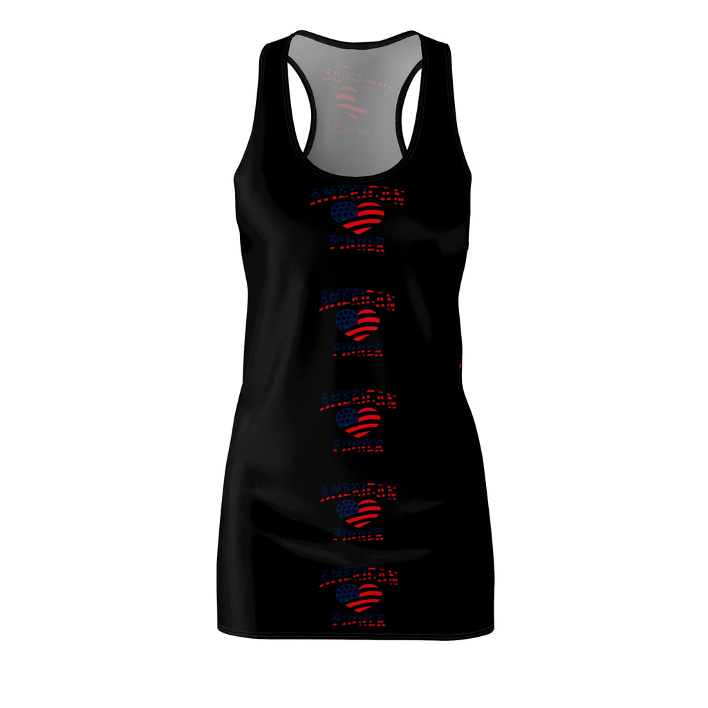 "AMERICAN PINNER" - Black Racerback Dress