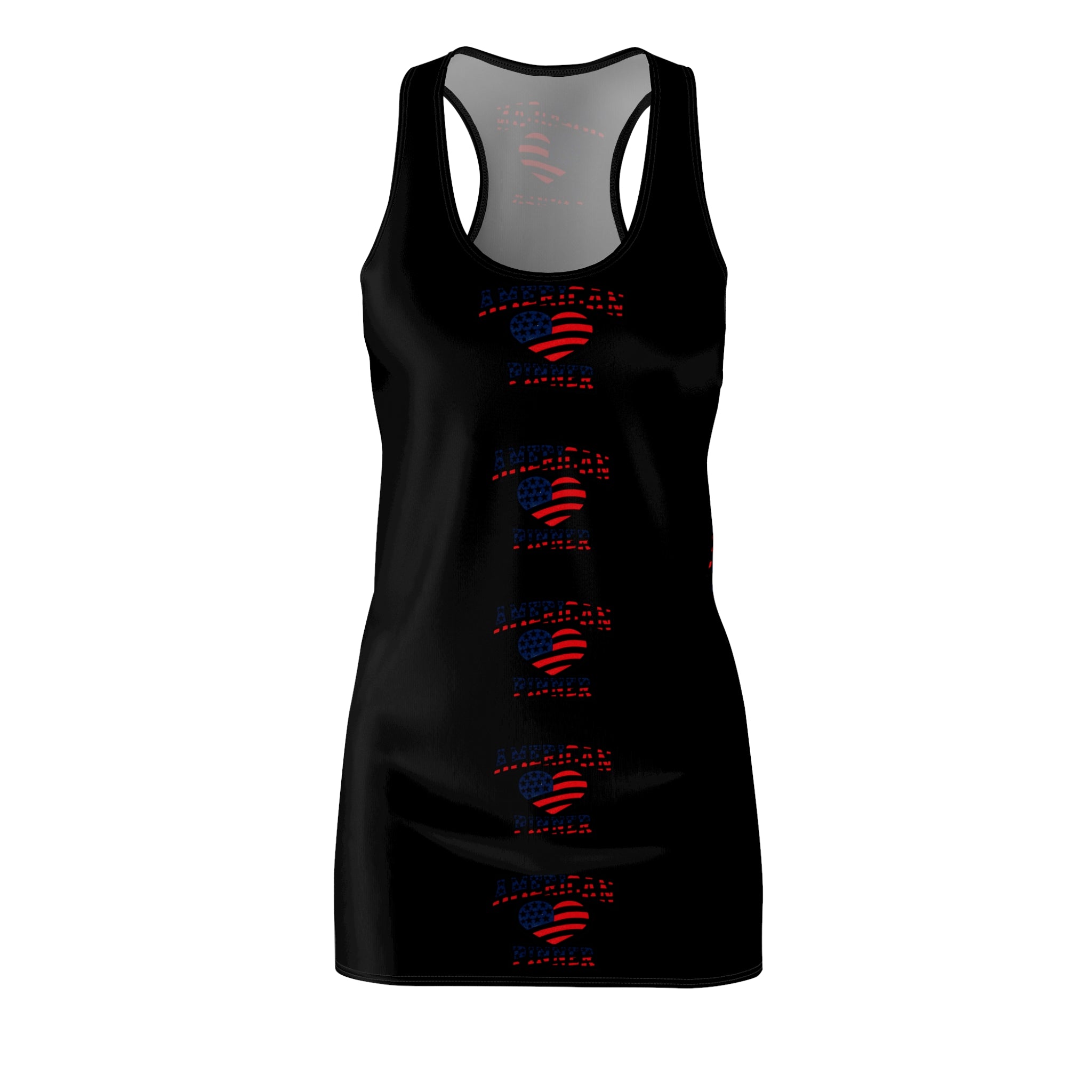 "AMERICAN PINNER" - Black Racerback Dress