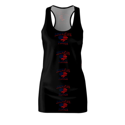 "AMERICAN PINNER" - Black Racerback Dress
