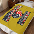 "American Pinner" Beach Blanket – Patriotic Heart USA Cozy