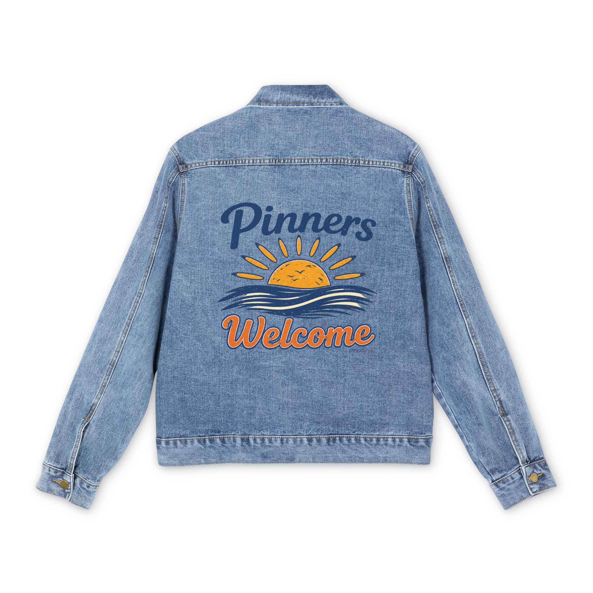 "PINNERS WELCOME" Denim Jacket